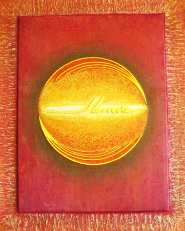 Ego sum qui sum.  (Io sono colui che sono.)    Tecn. mista su tela mis.cm.80x100)  2025